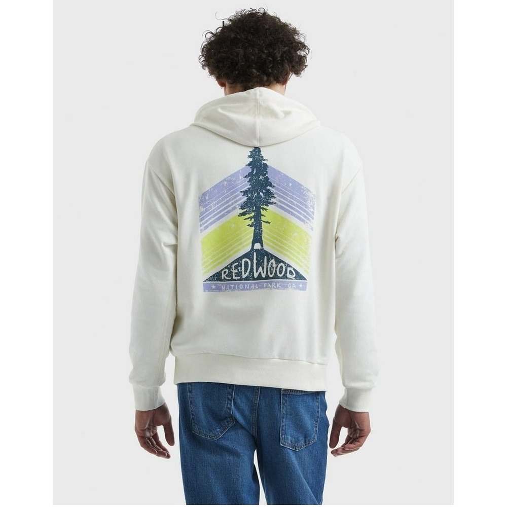Hanes Explorer Unisex French Terry Hoodie Sweatshirt Redwood National Park 2XL